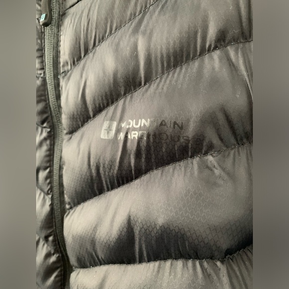 Mountain Warehouse - Puffer Jacket - Zipper Closure and Hood - Black - Size 8 US - Picture 4 of 10